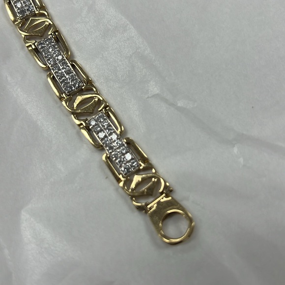 Bracelet Solid 14K Round CZ  7:30” - Picture 3 of 5